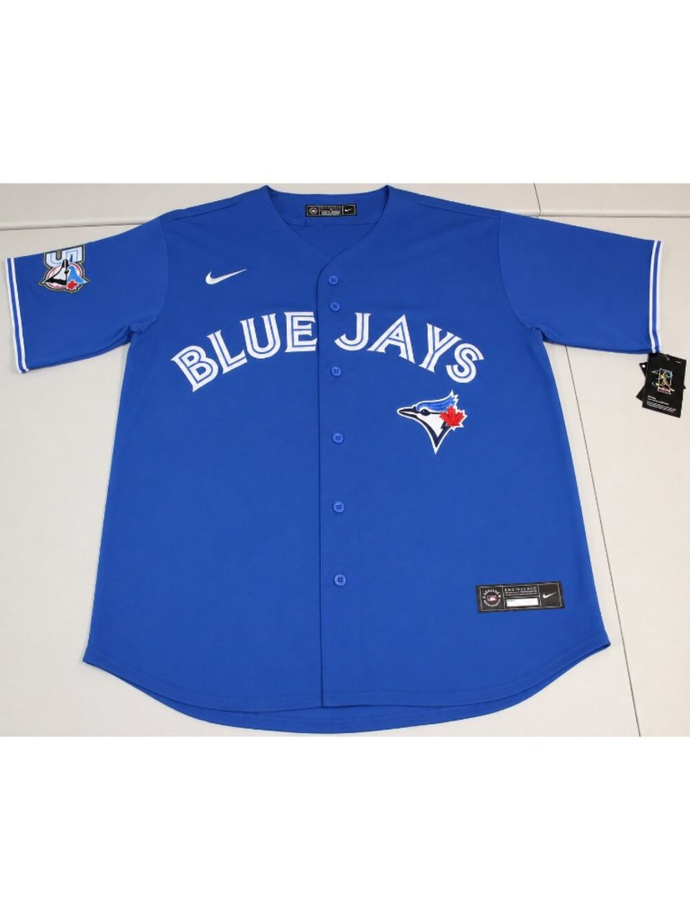 Toronto Blue Jays Vladimir Guerrero Jr #27 Sewn Jersey Large 50 Anniversary NWT